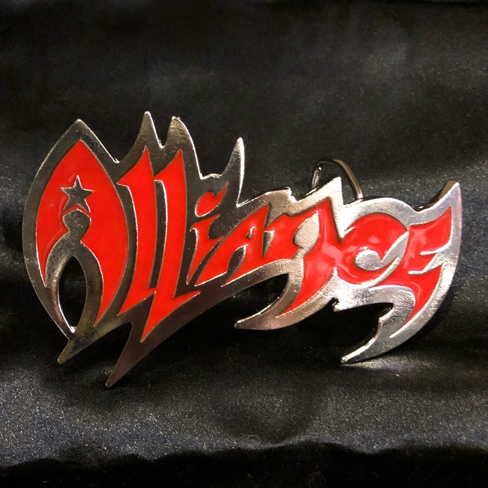 {Alliance} Bowling Brand Metal Belt Buckle